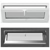 vidaXL Fen&ecirc;tre de sous-sol RISOR 110 x 40 cm PVC et verre Anthracite