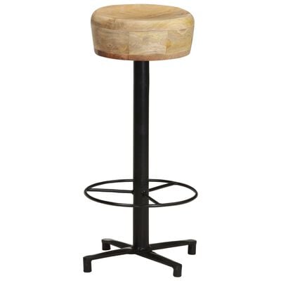 vidaXL Tabourets de bar lot de 2 76 cm bois de manguier massif