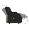 vidaXL Fauteuil de massage inclinable et porte-gobelets 4 places noir