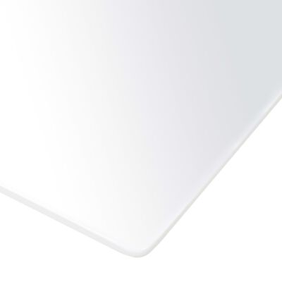 vidaXL Table de salle à manger Blanc brillant 180x90x76 cm MDF