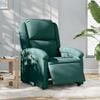 vidaXL Fauteuil inclinable &eacute;lectrique Vert fonc&eacute; Tissu