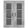 vidaXL Armoires murales 2 pcs gris b&eacute;ton bois d'ing&eacute;nierie