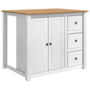 vidaXL Ensemble Cuisine &Icirc;lot 2 pc PANAMA Blanc et Cire de Miel
