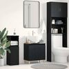 vidaXL Meuble de Lavabo de Salle de Bain Ch&ecirc;ne noir 58 x 33 x 60 cm