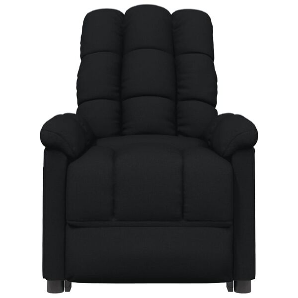 vidaXL Fauteuil inclinable Noir Tissu