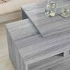 vidaXL Ensemble de tables basses 2 pcs Gris Sonoma Bois d'ing&eacute;nierie