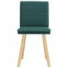 vidaXL Chaises à manger lot de 2 vert foncé tissu