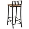 vidaXL Chaises de bar lot de 2 bois de manguier massif brut