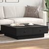 vidaXL Table basse Noir 90x90x28 cm Agglom&eacute;r&eacute;