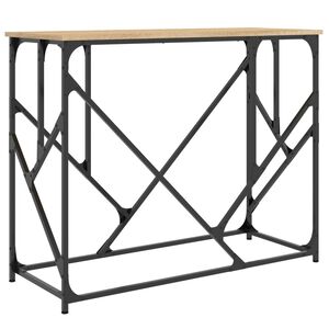 vidaXL Table console ch&ecirc;ne sonoma 100x40x80 cm bois d'ing&eacute;nierie