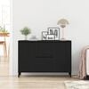vidaXL Buffet Chêne noir 104 x 35 x 70 cm Bois d'ingénierie