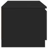 vidaXL Meuble TV Noir 140x40x35,5 cm Bois d'ingénierie