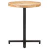 vidaXL Table de bistro Ronde Ø60x75 cm Bois de manguier brut