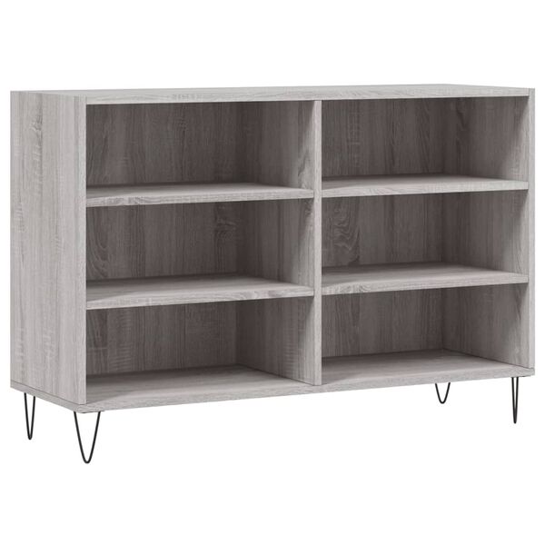 vidaXL Buffet sonoma gris 103,5x35x70 cm bois d'ing&eacute;nierie