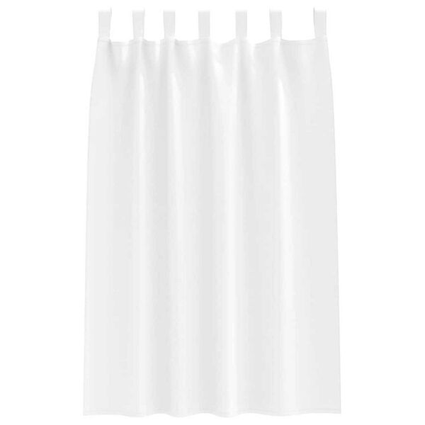 vidaXL Rideaux occultants avec anneaux 2 pcs Blanc pur 175 x 140 cm