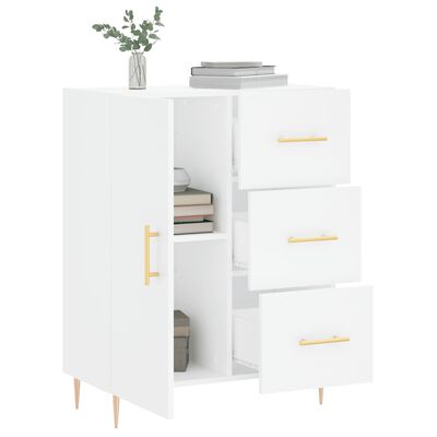 vidaXL Buffet blanc 69,5x34x90 cm bois d'ingénierie