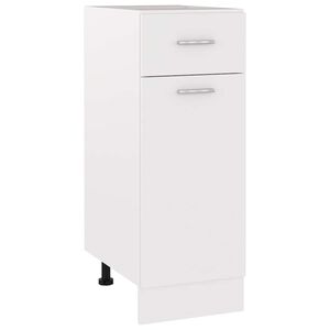 vidaXL Meuble bas &agrave; tiroirs Lyon blanc 30x46x81,5 cm bois d'ing&eacute;nierie