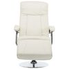 vidaXL Fauteuil TV crème similicuir