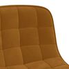 vidaXL Chaise pivotante de bureau Marron Velours