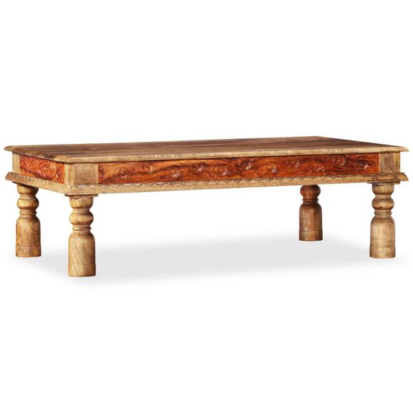 vidaXL Table basse Bois et de manguier 110x60x38 cm