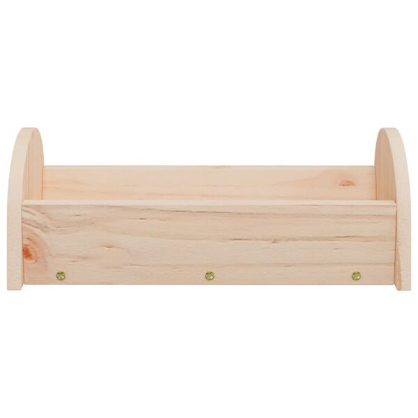 vidaXL Mangeoire &agrave; foin pour lapins 28x10x10 cm bois massif de sapin