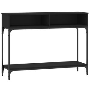 vidaXL Table console noir 100x30,5x75 cm bois d'ing&eacute;nierie