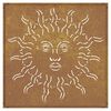 vidaXL Décoration murale jardin 55x55 cm acier corten design du soleil