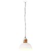 vidaXL Lampe suspendue industrielle Blanc Rond 42 cm E27 Manguier