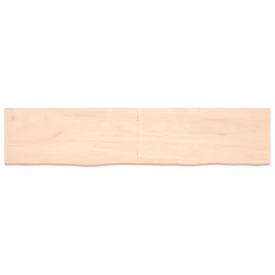 vidaXL Dessus de table 180x40x(2-4) cm bois de chêne massif non traité