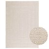 vidaXL Tapis ZIZUR cr&egrave;me 120x170 cm aspect de jute int&eacute;rieur ext&eacute;rieur