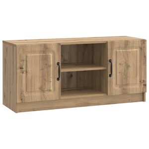 vidaXL Meuble TV Ch&ecirc;ne artisanal 102 x 34,5 x 47 cm Bois d'ing&eacute;nierie