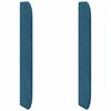vidaXL Oreille de t&ecirc;te de lit Bleu 80 x 16 x 4 cm Velours
