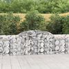 vidaXL Paniers à gabions arqués 6 pcs 300x30x80/100 cm fer galvanisé