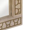 vidaXL Miroir de bain 50x70x2,5 cm bois de manguier massif et verre