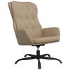 vidaXL Chaise de relaxation avec repose-pied Cappuccino Similicuir
