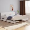 vidaXL Cadre de lit sans matelas blanc bois massif de pin 180x200 cm