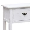 vidaXL Buffet Blanc antique 108x30x76 cm Bois de Paulownia massif