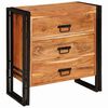 vidaXL Buffet avec tiroir Marron 66 x 33 x 70 cm Bois d'Acacia Massif