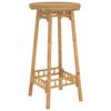 vidaXL Table de bar d'ext&eacute;rieur ronde en bambou &Oslash;55x100 cm