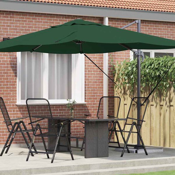 vidaXL Parasol Vert 351 x 250 x 260 cm Polyester et Aluminium