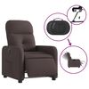 vidaXL Fauteuil inclinable &eacute;lectrique Marron fonc&eacute; Tissu