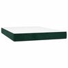 vidaXL Sommier &agrave; lattes de lit avec matelas LED Vert fonc&eacute; 140x190 cm
