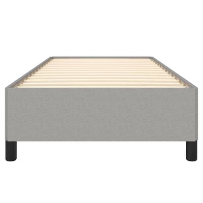 vidaXL Cadre de lit sans matelas gris clair 100x200 cm tissu