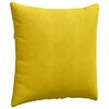 vidaXL Coussins de canap&eacute; 2 pcs Jaune 80 x 80 cm