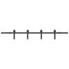 vidaXL Kit de quincaillerie de porte coulissante 200 cm Acier Noir
