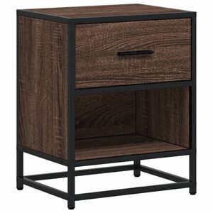 vidaXL Table de chevet ch&ecirc;ne marron 40x31x50 cm bois d'ing&eacute;nierie