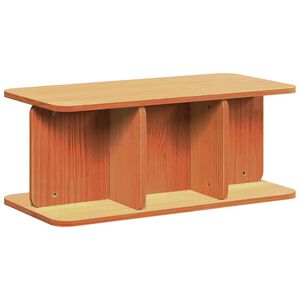vidaXL Table basse Brun cire 80 x 39,5 x 33,5 cm Bois massif en pin