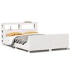vidaXL Cadre de lit sans matelas blanc 150x200 cm bois de pin massif