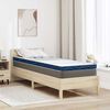 vidaXL Surmatelas Blanc 70 x 200 cm Tissu jacquard