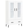 vidaXL Buffet haut blanc 69,5x31x115 cm bois d'ing&eacute;nierie